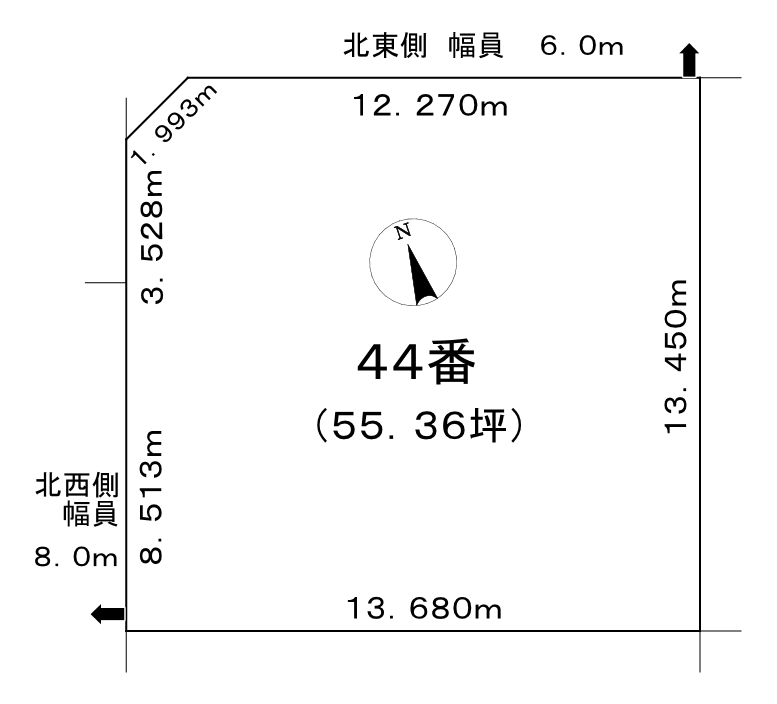 <土地>石狩市親船東一条2丁目 200万円