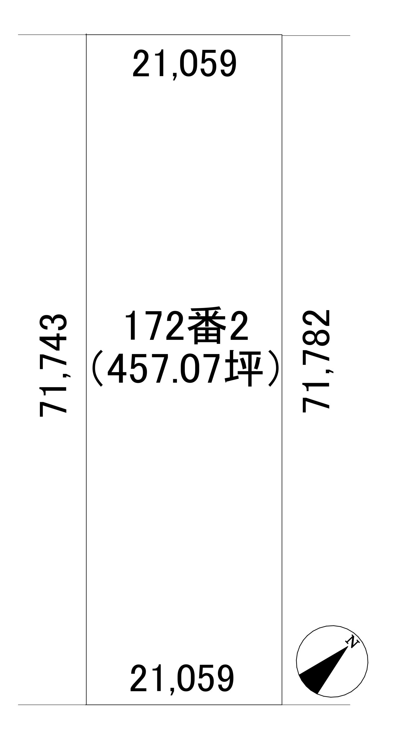 <土地>石狩市八幡4丁目 450万円