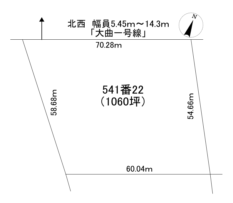 <土地>石狩市八幡2丁目 600万円